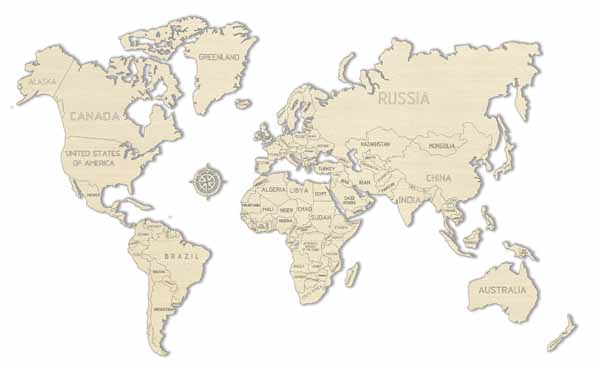 world map puzzle